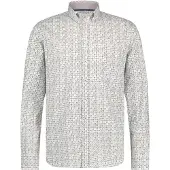 State of Art casual overhemd wijde fit wit roze geprint