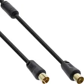 InLine 69401P 1m Zwart coax-kabel