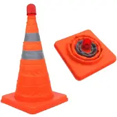 Pricenet veiligheidspylon met led's inklapbaar