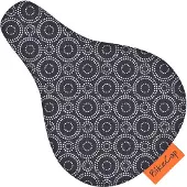 Bikecap Zadelhoesje Kids Grey Circles | Fietszadelhoes - Fietszadeldek - Stof en waterafstotend
