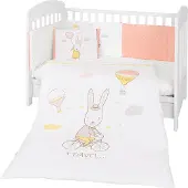 Kikkaboo 6 Piece Bed Rabbits In Love 60/120 Cm Beige Kinderen