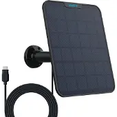 Reolink Solar Panel 2 USB-C, zonnepaneel met USB-C aansluiting - Zwart