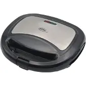 Elta roestvrijstalen sandwichtoaster, model ST-102, roestvrij staal/zwart