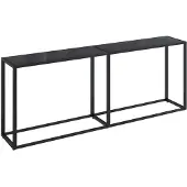 vidaXL Wandtafel 200x35x75,5 cm gehard glas zwart