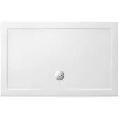 Crosswater Showertray douchebak 120x80x4cm rechthoek wit ST0R81200
