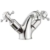Crosswater Belgravia Wastafelkraan - laag - kruisgreep - zonder waste - chroom BL110DNC