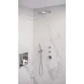 Brauer Edition Thermostatische Inbouw Doucheset - Chroom - Hoofddouche 20cm - Wandarm - Staafhanddouche - Messing - Kranen, Douchekranen, Douchesets, - Kranen, Douchekranen, Douchesets, Inbouw
