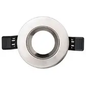 Interlight Frames MR16 GU10 | MR16 frame 90mm rond geborsteld chroom IP20