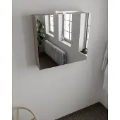 Mondiaz Cubb spiegelkast 80x70x16cm smoke met 2 deuren