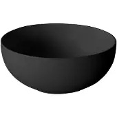 Xenz George keramische waskom 37cm zwart mat