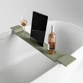 Mondiaz Easy Badplank - 12.5x86x4.2cm - Solid surface - Army mat M80182Army