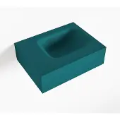 Mondiaz LEX Smag vrijhangende solid surface wastafel 40cm. Positie wasbak rechts