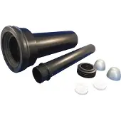 Wisa aan-afvoergarnituur v/wandcloset verlengd 300mm l.
