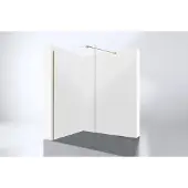 Best design Inloopdouche Dalis Nancy 100x200cm 8mm Nano Glas Mat Goud