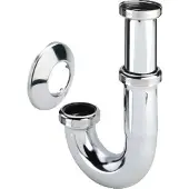 Viega Sifon 1.1/4inch met rozet Messing Chroom 125073