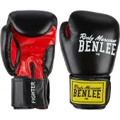 Benlee Fighter Leather Boxing Gloves Zwart 14 oz