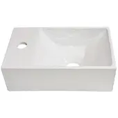 Best design Wonder fontein 29x18x9.5cm 1 kraangat links keramiek wit