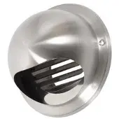 Plieger buitenrooster RVS bol model af met o 125mm RVS