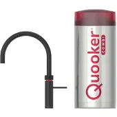 Quooker Fusion round zwart met Combi+ reservoir