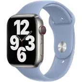 Apple Watch 42/44/45 mm Siliconen Horlogeband Sport Mistblauw