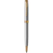 Parker Sonnet balpen - medium punt - zwarte inkt - roestvrij staal met gouden trim - incl. geschenkdoos