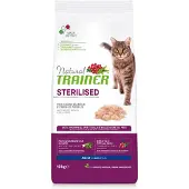 NATURAL TRAINER 10 kg Sterilised White Meat kattenvoer droog
