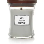 Woodwick Hourglass Medium Geurkaars - Lavender & Cedar - 60 branduren