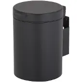 Geesa Hotel wandafvalemmer 17.5x24x23cm 3L zwart mat 9164406