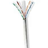 Nedis Netwerk Kabel Rol | CAT6 | Solid | U/UTP | CCA | 305.0 m | Binnenshuis | Rond | PVC | Grijs | Trekdoos - CCBG8520GY305S