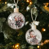 Yoursurprise 2 stuks kerstballen met foto