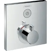 Hansgrohe showerselect afbouwdeel voor inbouwkraan thermostatisch met 1 stopkraan chroom 15762000