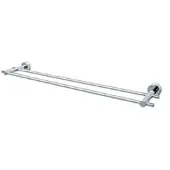 Plieger Murcia handdoekhouder dubbel 60cm inox