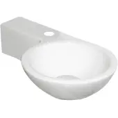 Best design Class fontein 38x23x9,5cm met 1 kraangat links wit