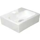 Best design Class Fontein 28x24.5x9cm wit met 1 kraangat