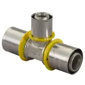 Uponor T-Stuk gas Ø25x20x20mm - messing - 1030569