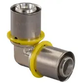 Uponor knie gas Ø32x32mm - messing - 1030563