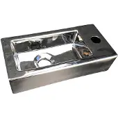Best design Farnetta 37x18x9cm glans zilver