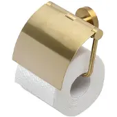 Geesa Toiletrolhouder Nemox met Klep Geborsteld Goud