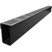 ACO Slimline Aluminium zwart 1000mm