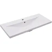 vidaXL Inbouwwastafel 91x39,5x18,5 cm keramiek wit