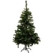 Christmas gifts Kunstkerstboom van 150 cm Hoog - Zilverspar Kerstboom met 440 Toppen - Kunststof Kerstboom op Stabiele 3-Potige Voet - Kerstdecoratie voor Binnenshuis - Kleur Groen