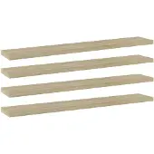 vidaXL Wandschappen 4 st 60x10x1,5 cm spaanplaat sonoma eikenkleurig