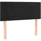 vidaXL Hoofdbord 90x5x78/88 cm fluweel zwart
