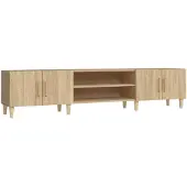 vidaXL Tv-meubel Sonoma eiken 180x31,5x40 cm bewerkt hout