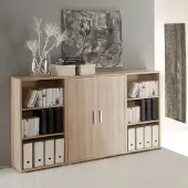 Emob Lage boekenkast Olaph - eik