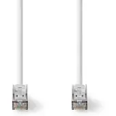 Nedis Cat 8.1 Netwerkkabel | S/FTP | RJ45 Male | RJ45 Male | 5.00 m | Rond | LSZH | Wit | Label