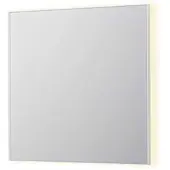 Ink SP32 Spiegel In Kader 80x80cm Indirecte LED Verlichting Rondom - Mat Wit - Glas - Vierkant - Spiegels, Badkamerspiegels - 8718835176976