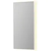 Ink SP32 Spiegel In Kader 50x100cm Indirecte LED Verlichting Rondom - Mat Wit - Glas - Rechthoekig - Spiegels, Badkamerspiegels - 8718835176792