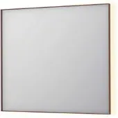 Ink SP32 Spiegel In Kader 90x80cm - Indirecte LED Verlichting Rondom - Geborsteld Koper - Glas - Rechthoekig - Spiegels, Badkamerspiegels - 8718835177065