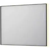 Ink SP32 Spiegel In Kader 100x80cm Indirecte LED Verlichting Rondom - Mat Zwart - Glas - Rechthoekig - Spiegels, Badkamerspiegels - 8718835177089